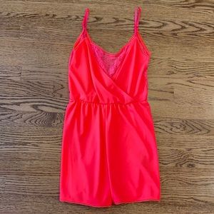 Hot pink romper